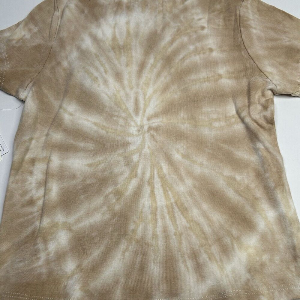 Vinyl Icons Women's Tan Tie-dye Crop Top Size Small NWT w/Few Marks Sun Moon - Picture 3 of 12
